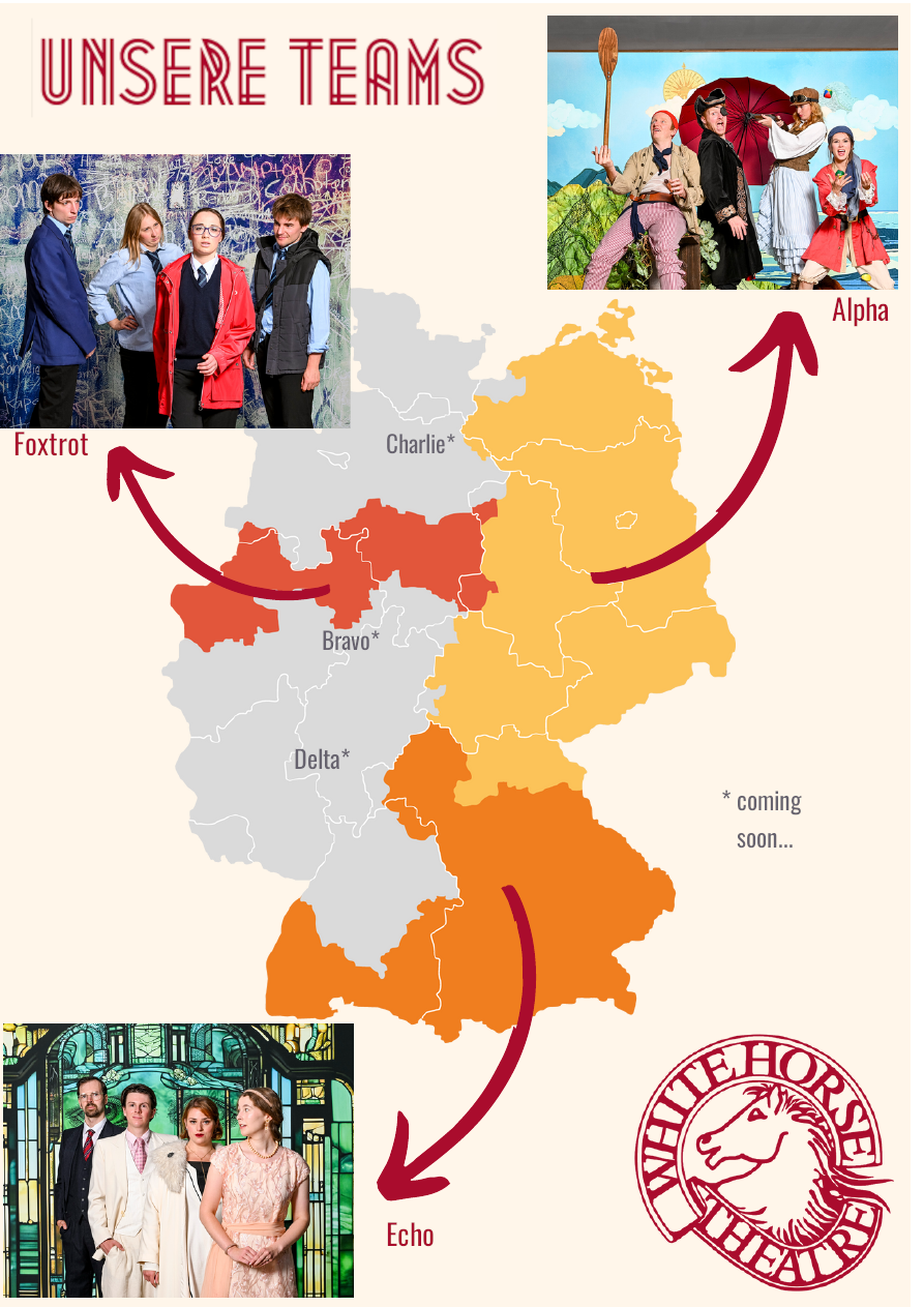 UNSERE TEAMS: Alpha, Foxtrot, Echo