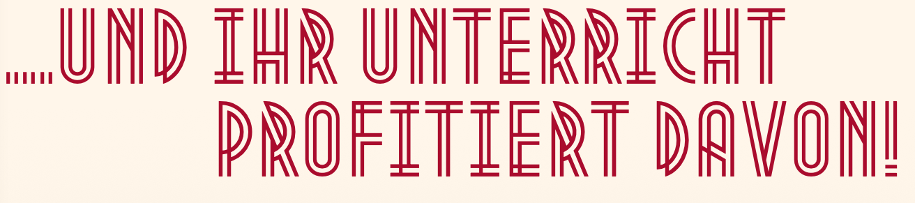 Und Ihr Unterricht Profitiert Davon